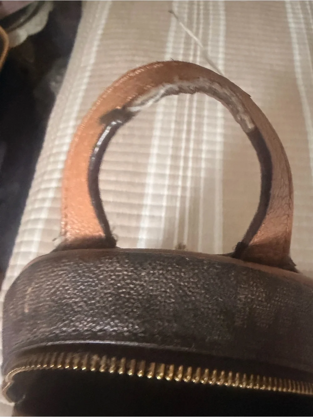 Michael Kors Mini Backpack Brown MK Monogram Studded Front Pocket